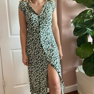 Green midi Reformation dress